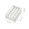 Folding Booklet Stand Vertical Standing Booklet Tabletop White 4-storey Metal Folding Counter Used for Catalogs Booklets 3