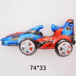 Cartoon Car Foil Balloon for Kids Party Decorations (Blue racing car)