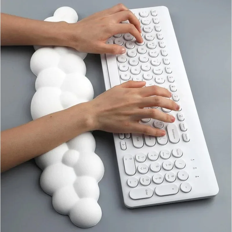 Silicone mouse pad, solid color table mat, keyboard stand, wrist support, cloud-shaped hand pillow, wrist protection pad