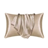 Pillowcase Silk Pillow Cover Silky Satin Hair Beauty Pillow case Comfortable Pillow Case Home Decor wholeStandard/Queen 1PC 1