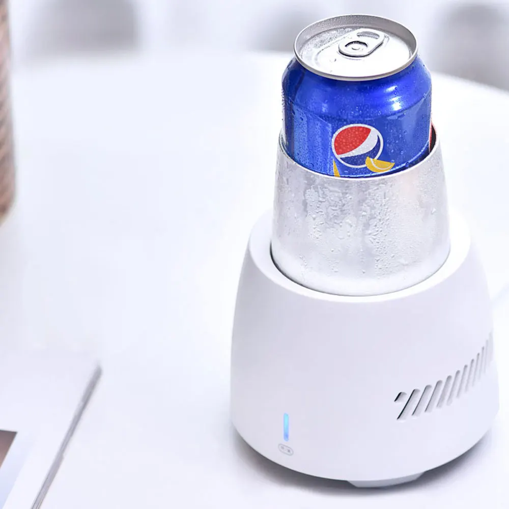 Small Desktop Freezer Beverage Fast Cooler Cup Electric Beer Bottle Quick Cup Can Water Soda Drinks Cooling Cooler