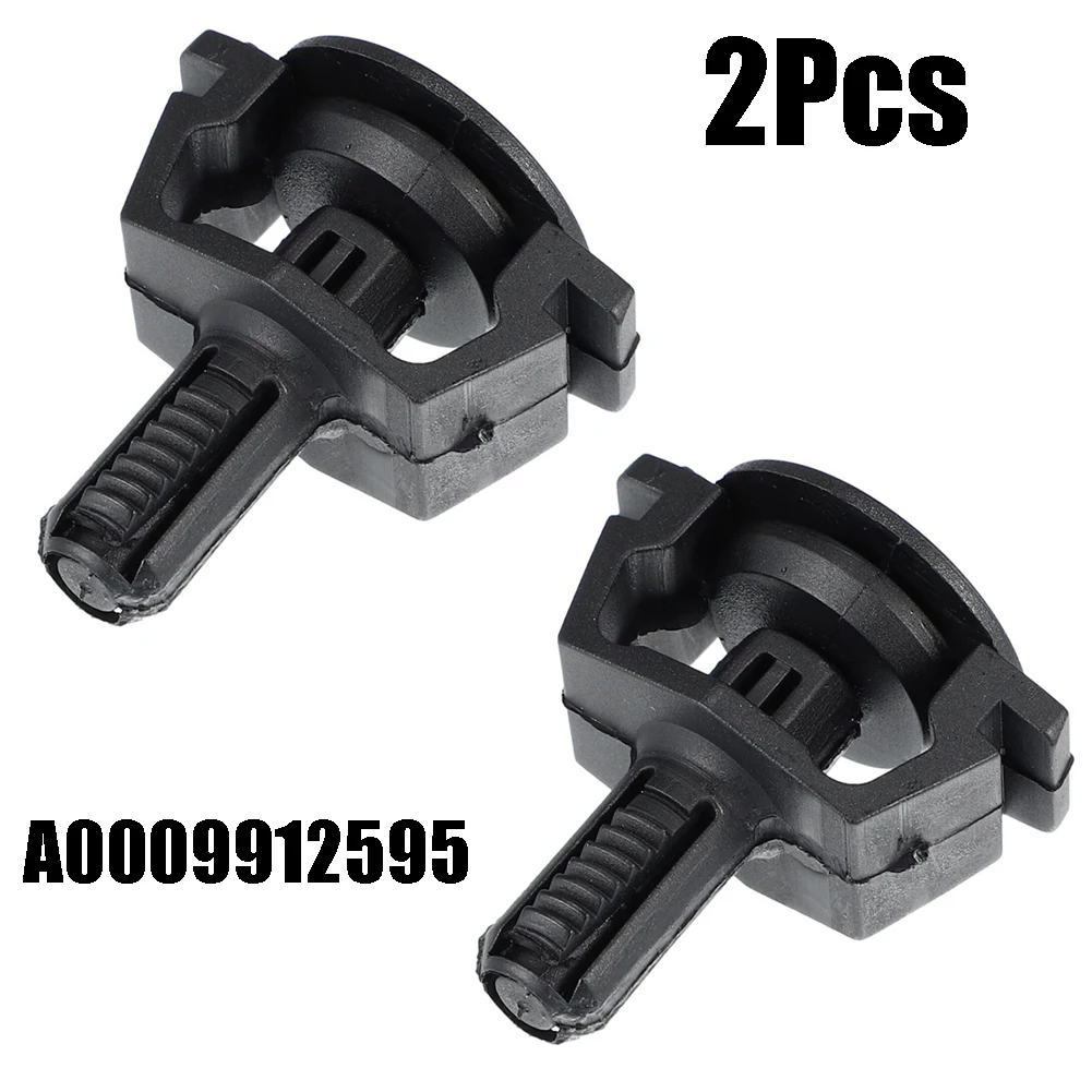 

2Pcs Radiator Mount Pin A0009912595 For Mercedes E320 E500 E55 CLS500 CLS55 Black Plastic 4.6x4.1x3cm Engines Engine Parts