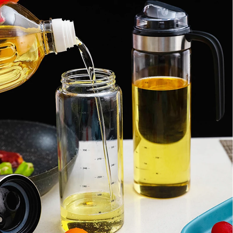 2PCS Cooking Seasoning Bottle Dispenser Sauce Bottle Glass Storage Bottles Spice Glass Oil Spray Vinegar Creative Kitchen Tools