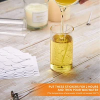 100pc Candle Wick Stickers Adhesive Heat Resistance Foam Double-sided Tape for Wax Fixed Base Holder Stand Candle Making Supplie 5