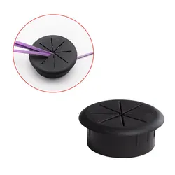 Flexible Cable Cord Grommet 2 Inch Black Rubber Grommets Desk Table and Furnitures for Hole Cover Wire Pass Through