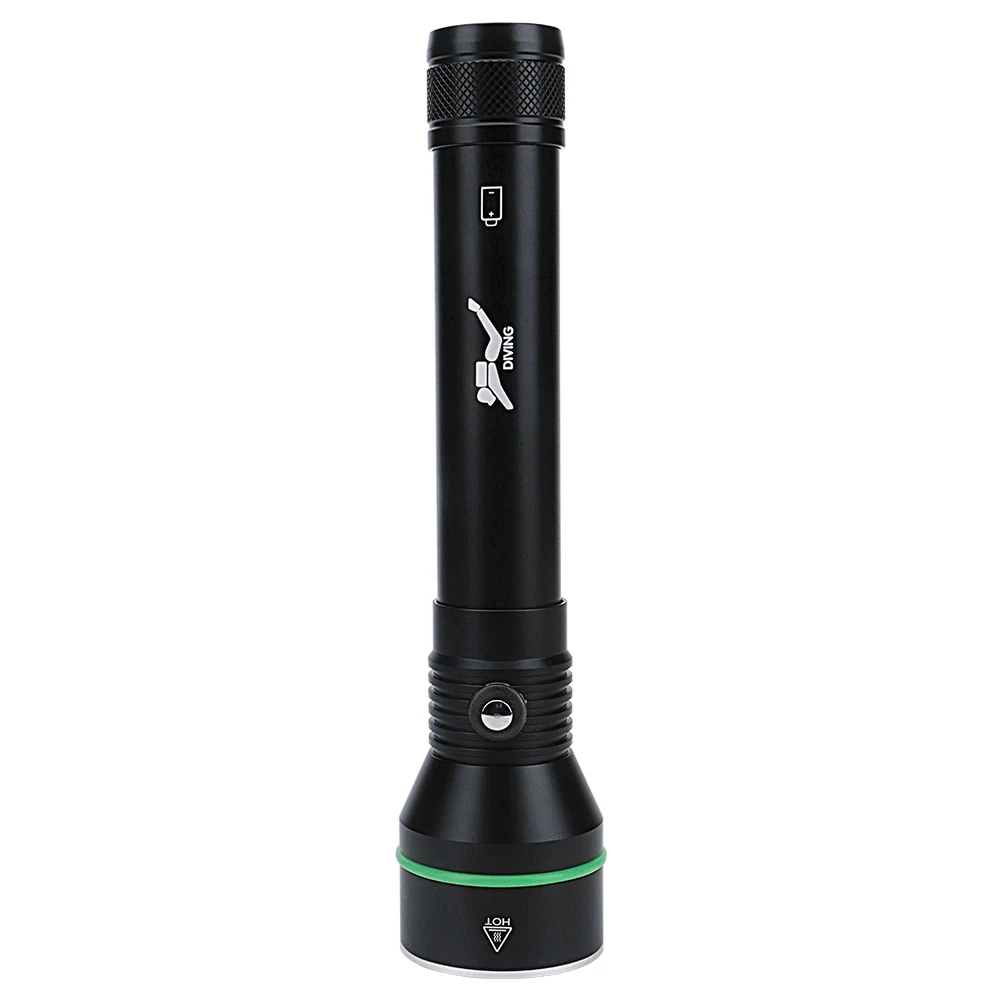 Description Picture 5 of itemBORUiT S5 Diving Flashlight Underwater 110M Professional Scuba Diving Light Waterproof Submersible Lighting At Night Submersible