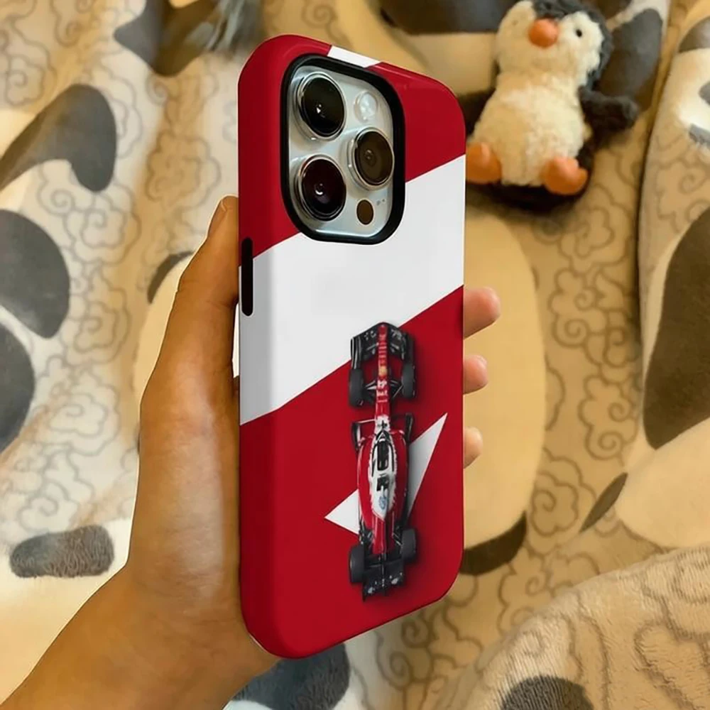 Dual Layer Racing MagSafe Phone Case - Stylish Air Design