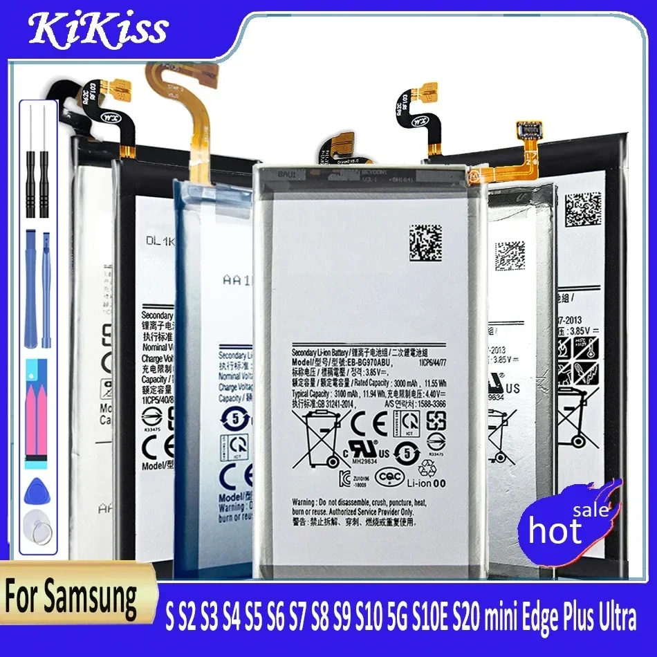 Batteria Per Samsung Galaxy S S2 S3 S4 S5 S6 S7 S8 S9 S10 5G S10E S20 Mini Edge Plus Ultra Sm G930F I9300 I9305 G950F G925S I9070