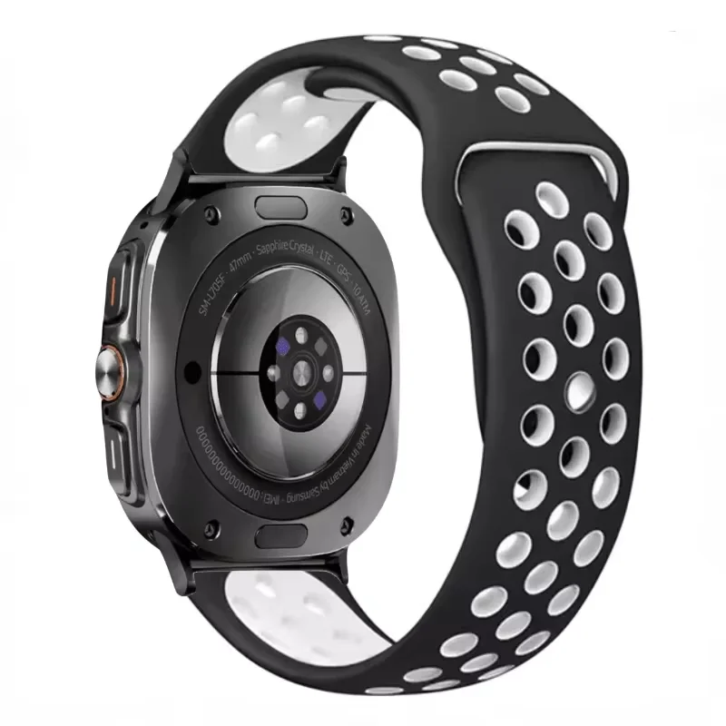 Two-Tone Silicone Breathable Sports Wristband Bracelet