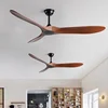 5-Leaf Strong Wind Nordic Ceiling Living Room Dining Room Industrial American Retro Commercial Variable Frequency Light Free Fan 5