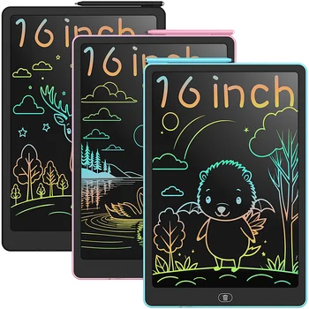 10/12/16 pollici LCD Tavoletta da disegno Tavolo da disegno Montessori Giocattoli educativi da disegno per bambini Studenti Lavagna magica Regali giocattolo