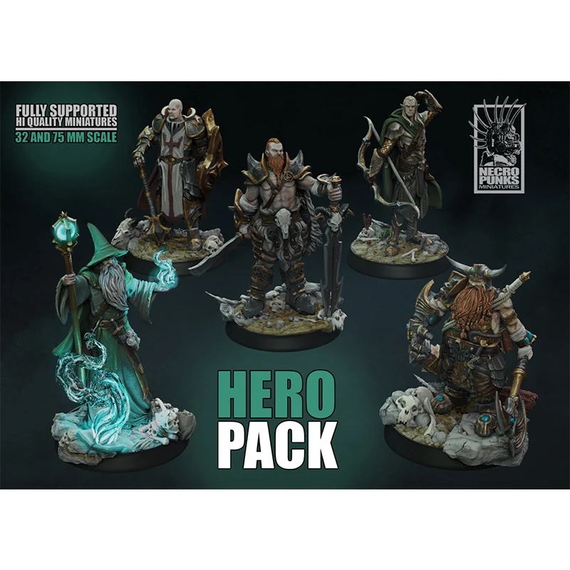 Hero Tavern Mage Dwarf Elf Paladin Barbarian Dragon and Dungeon DND Running Team Board Game Chess Model hokey balls team matchtraining coachs tactical board league futbol bola