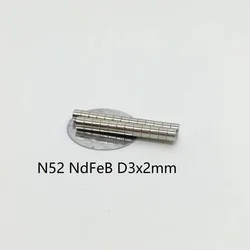 High - Strength Rare Earth Neodymium Disc Magnets - Set of 10 or 50 Pieces - 10PCS (N52 NdFeB D3x2mm)