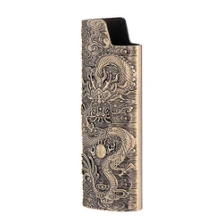 Exquisite 3D Embossed Dragon Metal Lighter Case (Dragon - J6)