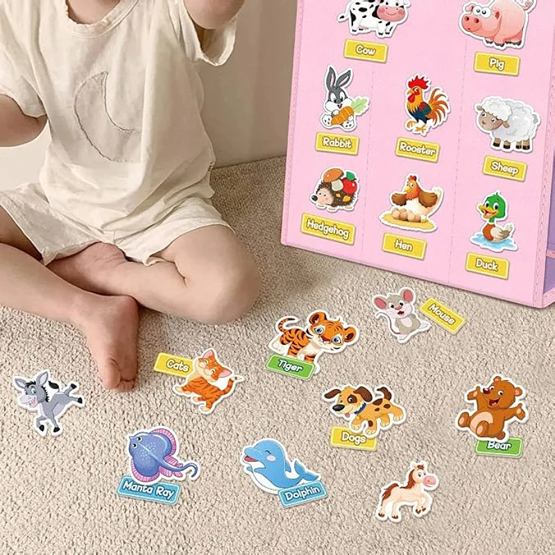 Storytelling Felt Board Montessori Didactic Material DIY Story Creative Activities Animal Cognition Kindergarten Education Tool 3