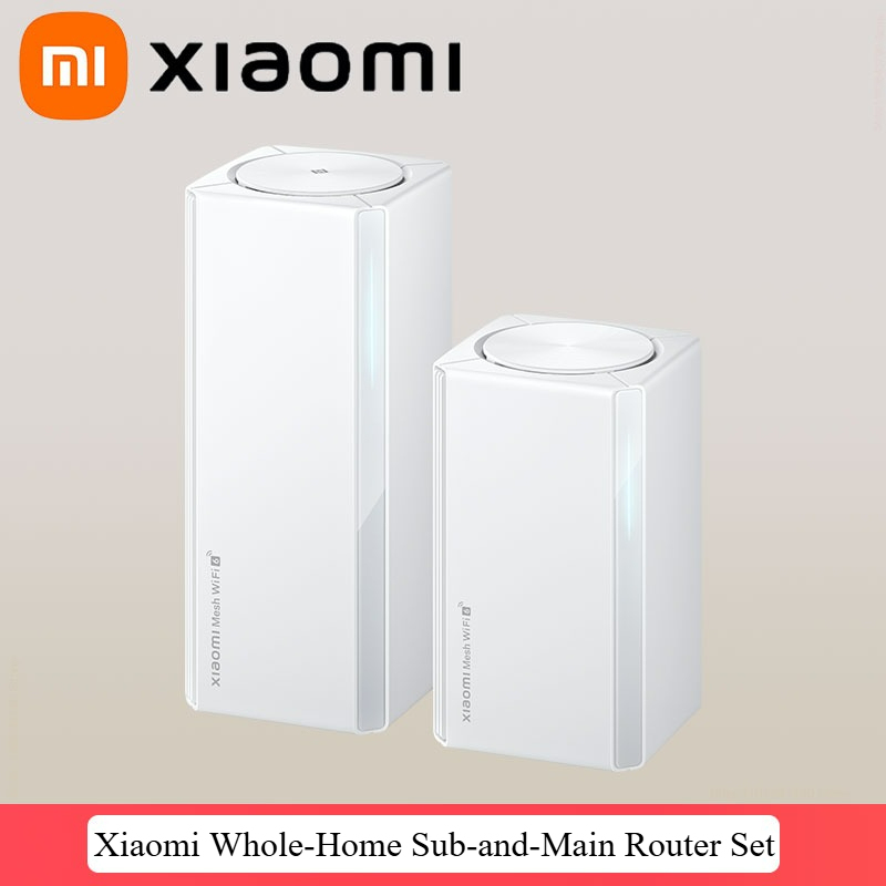 Xiaomi Whole-Home Sub-and-Main Router Set WiFi6 Bluetooth Repeater Modem Gateway IPTV Signal Amplifier Gaming Accelerator