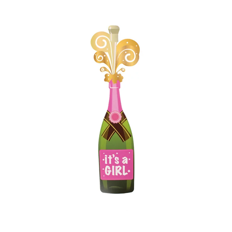 19pcs Pink Lovely It's a Girl Photobooth Props for Baby Shower Accessories Newborn Girl Gift Party Favor Supplies