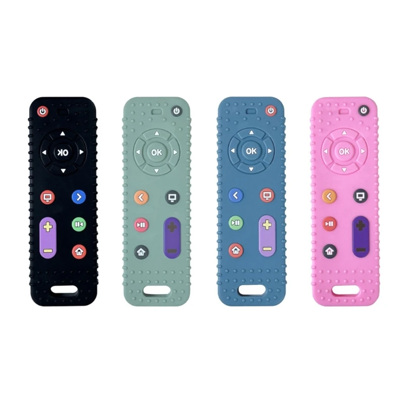 

Baby Teether Toy Remote Control Molar Chewing Toy Newborn Soothing Teether 69HE