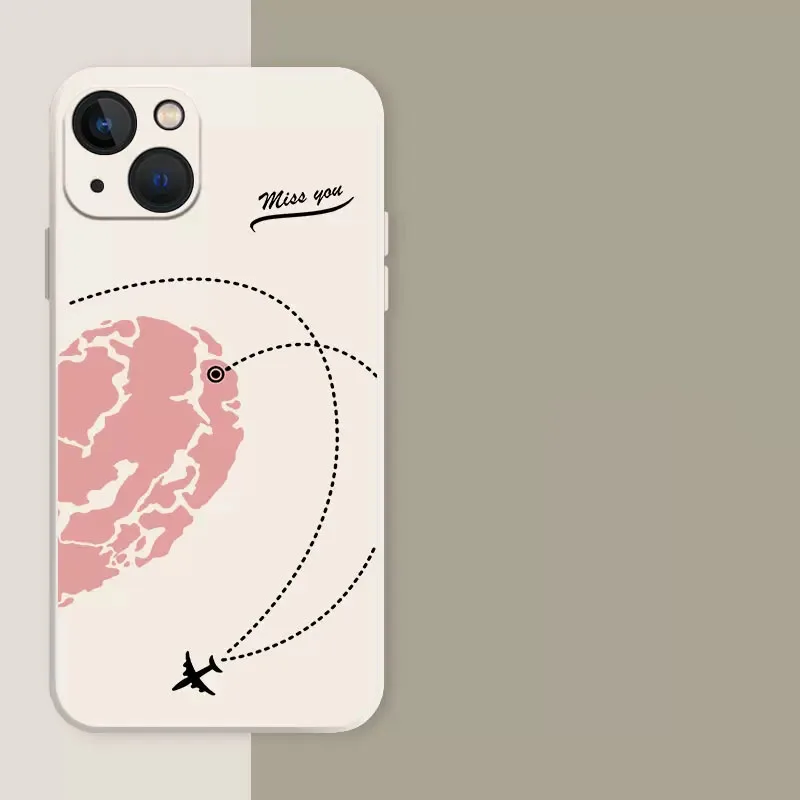 Lonrapa 2 Pezzi Cover per iPhone 14 Colori Amore Cuore Motivo Design Morbido Placcatura TPU Custodia per iPhone 14 6,1 Zoll Specchio Silicone Antiurto