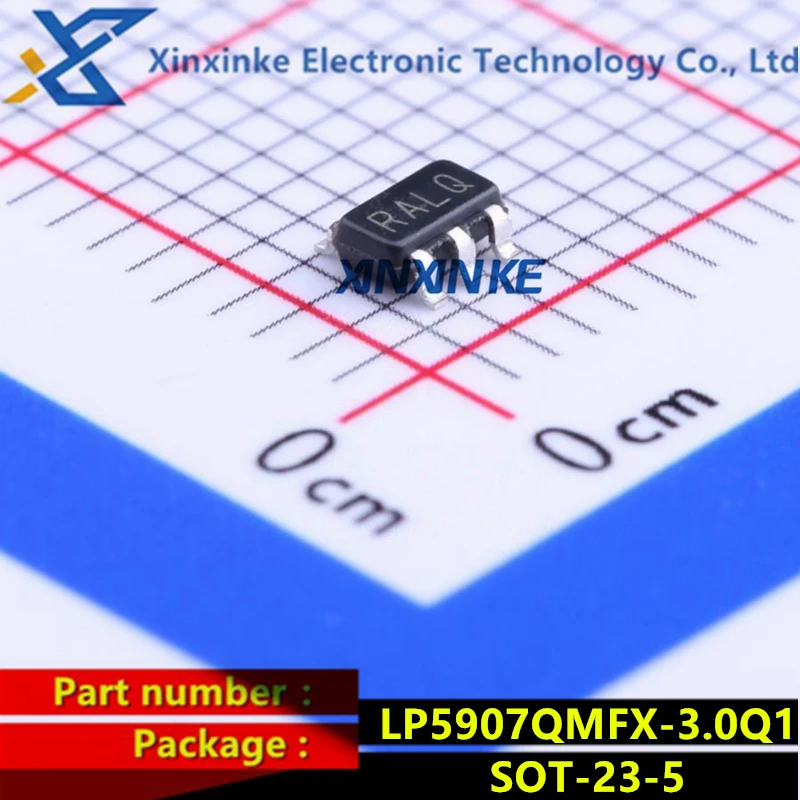 

LP5907QMFX-3.0Q1 Mark:RALQ SOT-23-5 LDO Voltage Regulators Auto 250mA,Ultra- Low Noise LDO Reg Power Management ICs