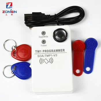 TM 1 RFID 복사기 복사기, 핸드헬드 RW1990 TM1990 TM1990B, ibutton DS-1990A I-단추 125KHz EM4305 T5577 EM4100 TM 카드 리더