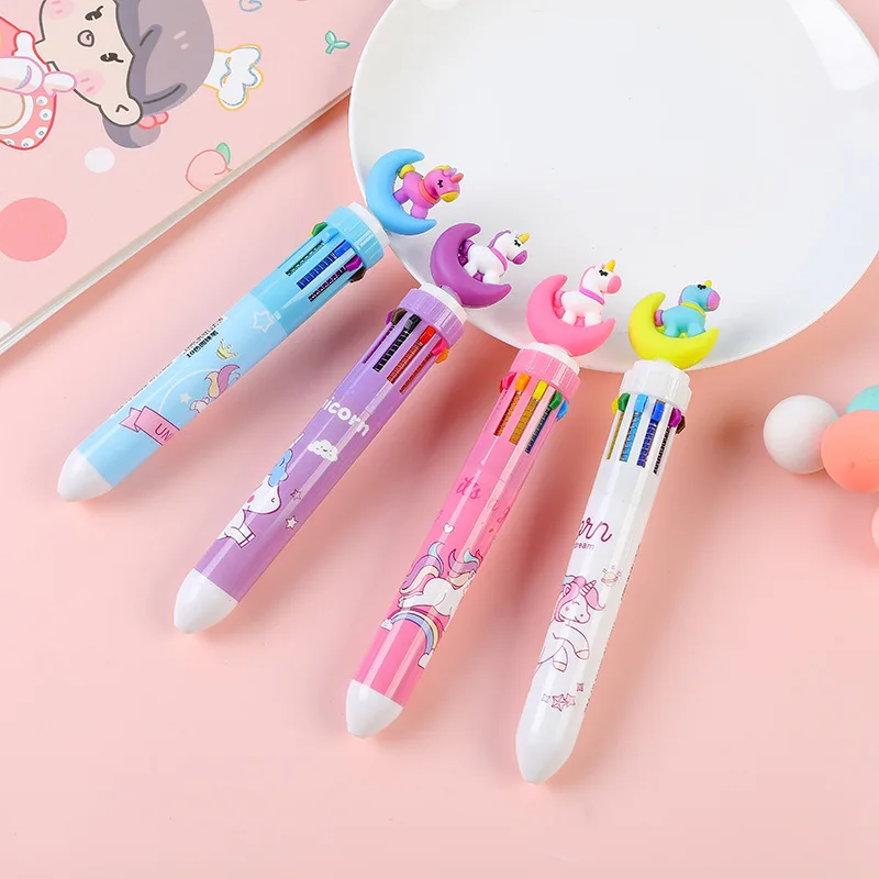 4/12PCS Cartoon Ballpoint Pen Gift Kids Favor AnimalBirthday Party Favors Children Prize Gift Christmas Wedding Guest Giveaways