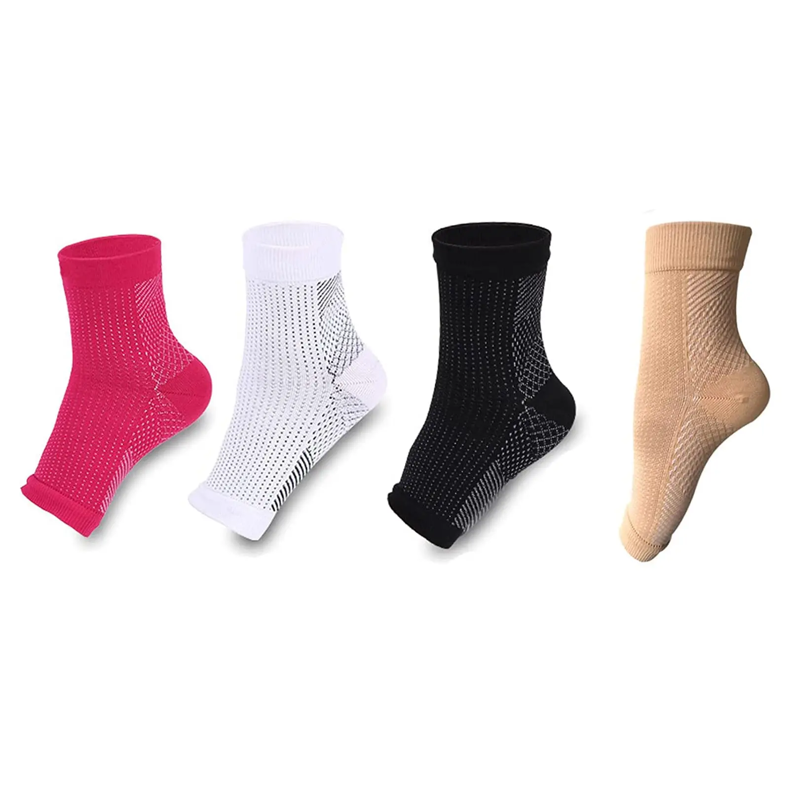 

1 Pair Ankle Brace Plantar Fasciitis Socks Compression Ankle Support Nylon Support Running Cycle Basketball Sports Socks