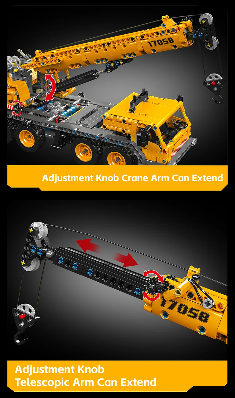 Jouet Camion grue mecanique