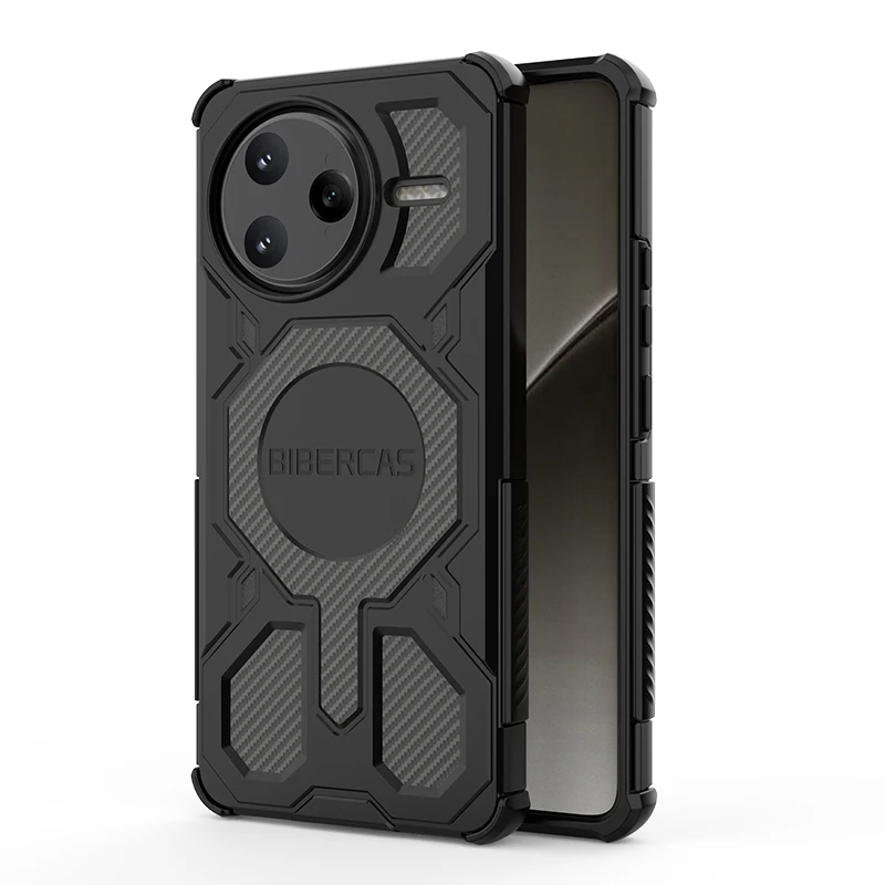 BIBERCAS Armor Shockproof Phone Case - Durable Protective Back Cover