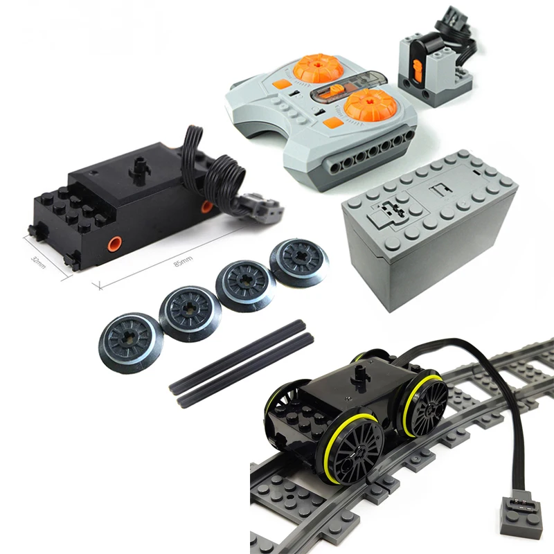 Parti Tecniche 88002 Motori Multi Funzioni Di Alimentazione Strumento Controllo Della Velocità 8878 8884 57999 Ruote Del Treno Blocchi Di Costruzione 