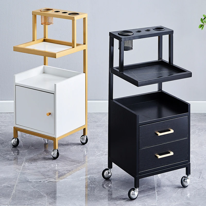Storage Tattoo Salon Trolley Nail Tea Spaesthetical Makeup Salon Trolley Barber Carrello Portaoggetti Salon Furniture Rr50St