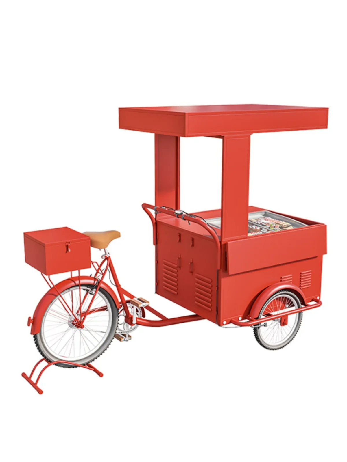 Internet celebrity food truck milk tea coffee truck ice cream stall equipment snowflake cheese machine commercial multi-fu