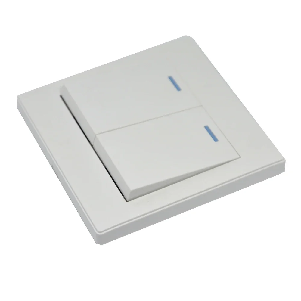 Indoor Wall Mounted Plastic Door Exit Button White Color Access Control System Accessories Release Wall Switch 10A 250V For Lamp