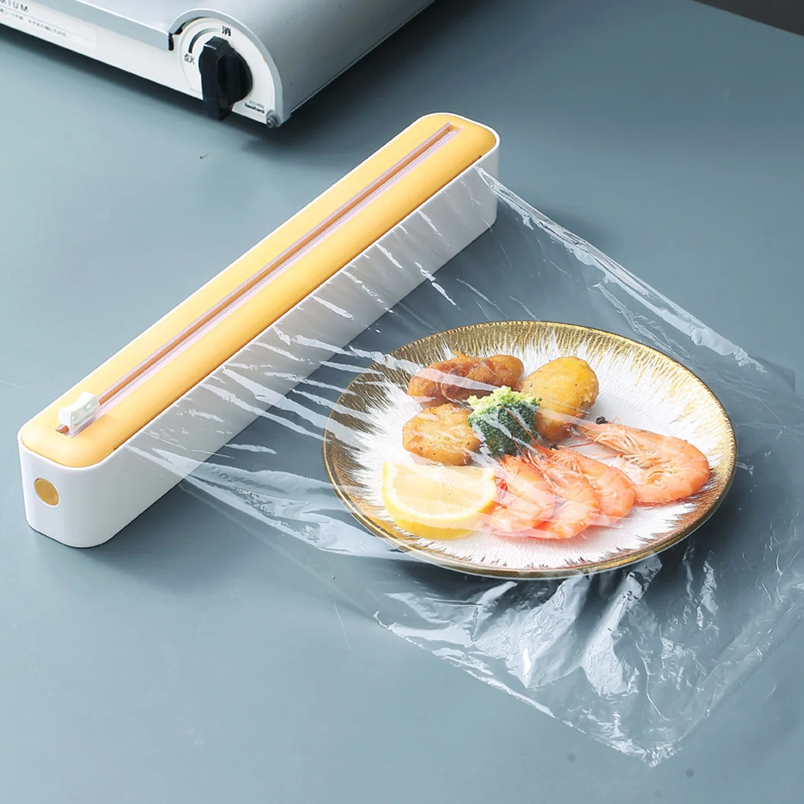 식품 필름 디펜서 커터, 마그네틱 플라스틱 접착 필름 랩 디펜서, 알루미늄 호일 스트레치 필름 커터, 주방 도구 액세서리