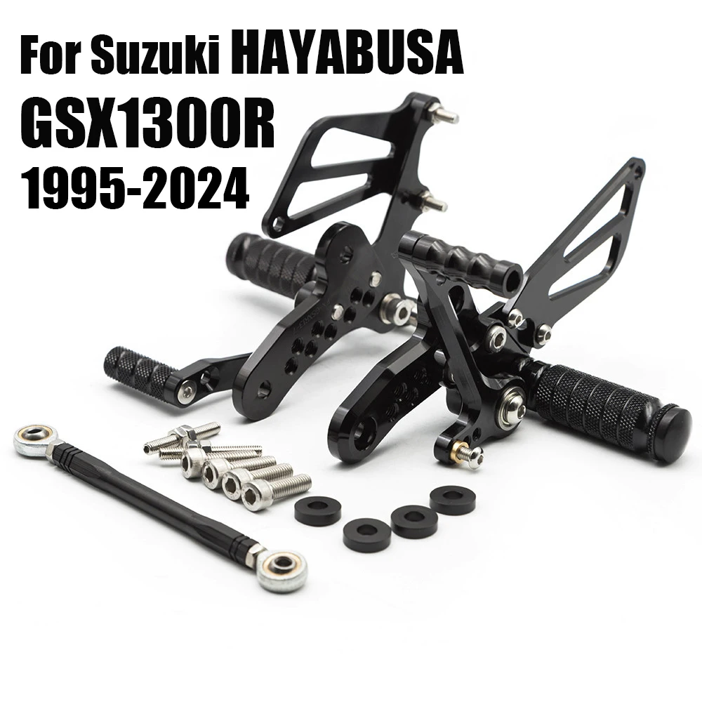 

2023 2024 For Suzuki HAYABUSA GSX1300R GSXR1300 GSX 1300R 1999-2022 CNC Adjustable Footrests Rearset Rear Set Footpeg Foot Pegs