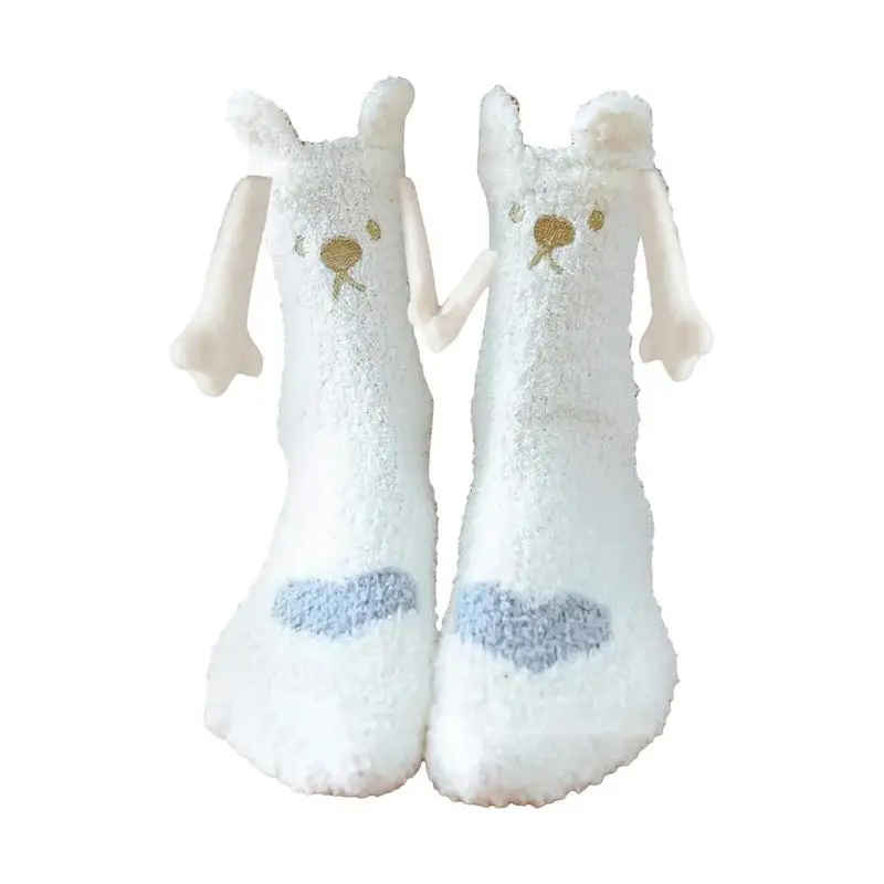 

Магнитные носки с руками для женщин и мужчин, модные смешные носки средней длины для подарка