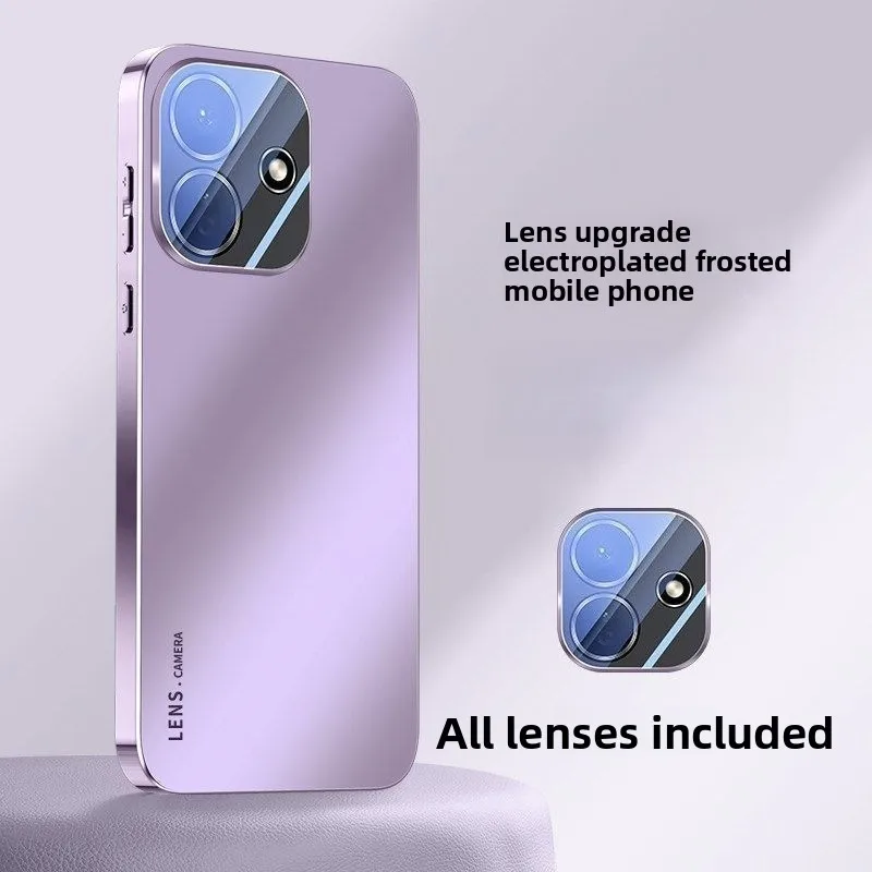 Luxury Frosted Plating Acrylic Case with Shockproof Protection and Skin-Friendly Feel