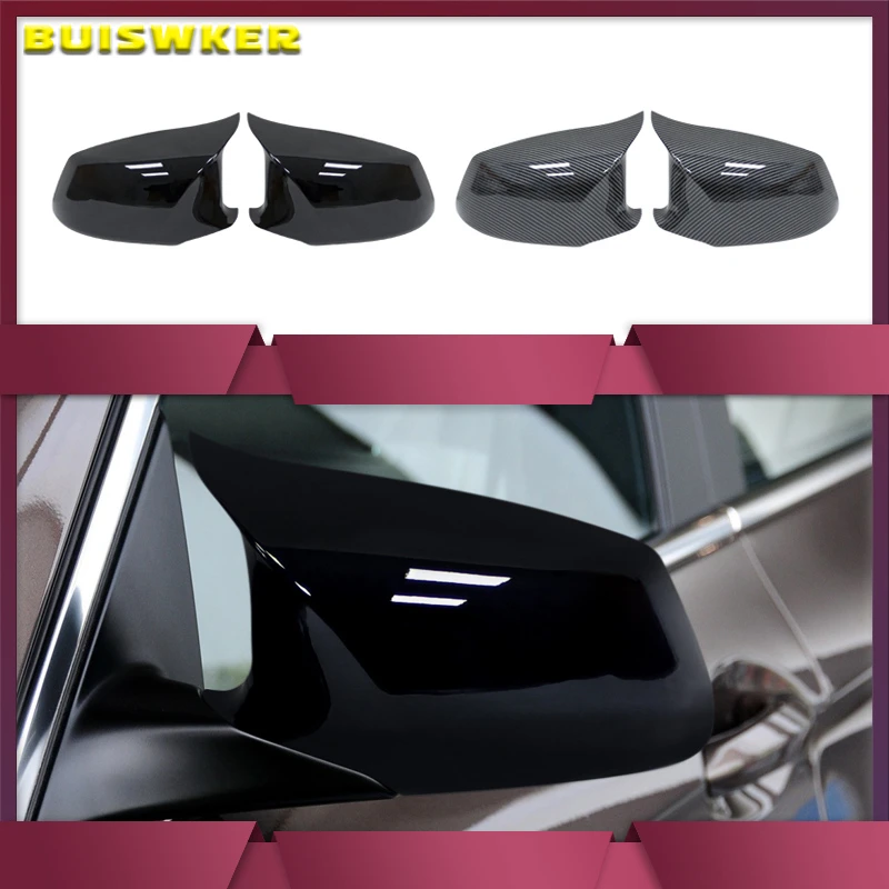 

for BMW 5 Series F10 F11 2010-2013 Car Rearview Mirror Cover Side Wing Protect Frame Covers Carbon Fiber Style Trim Shell