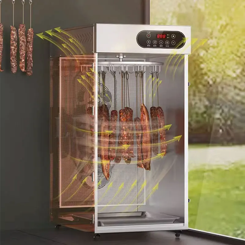 30Kg Sausage Meat Smoke Dryer Machine With 29 Hook Fish Smoker Oven Meat Smoker Machine 4