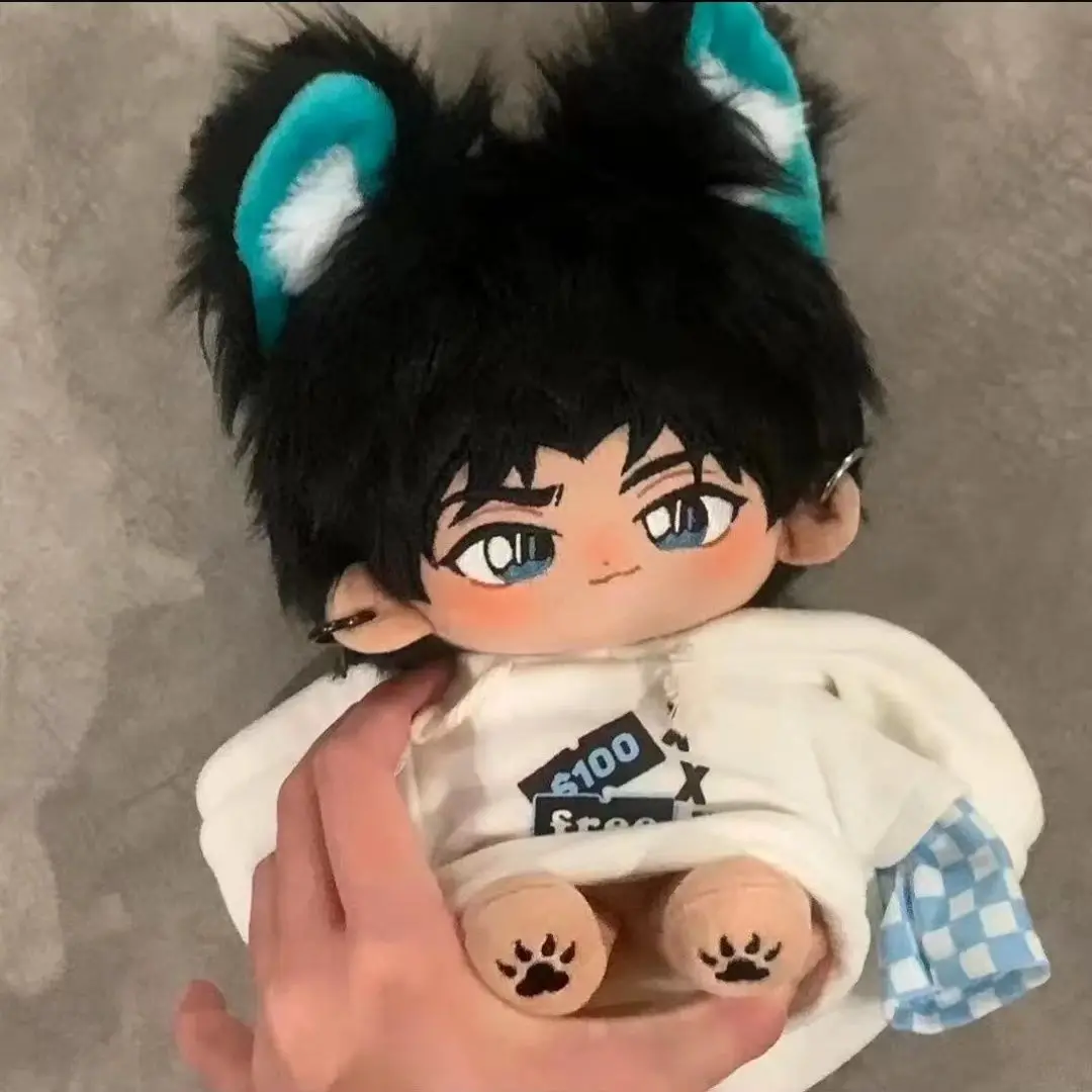 

Lovely Anime Hattori Heiji Cute Animal Ear 20CM Plush Stuffed Cotton Dollbody Cosplay Dress Up Clothes Plushie Xmas Gift