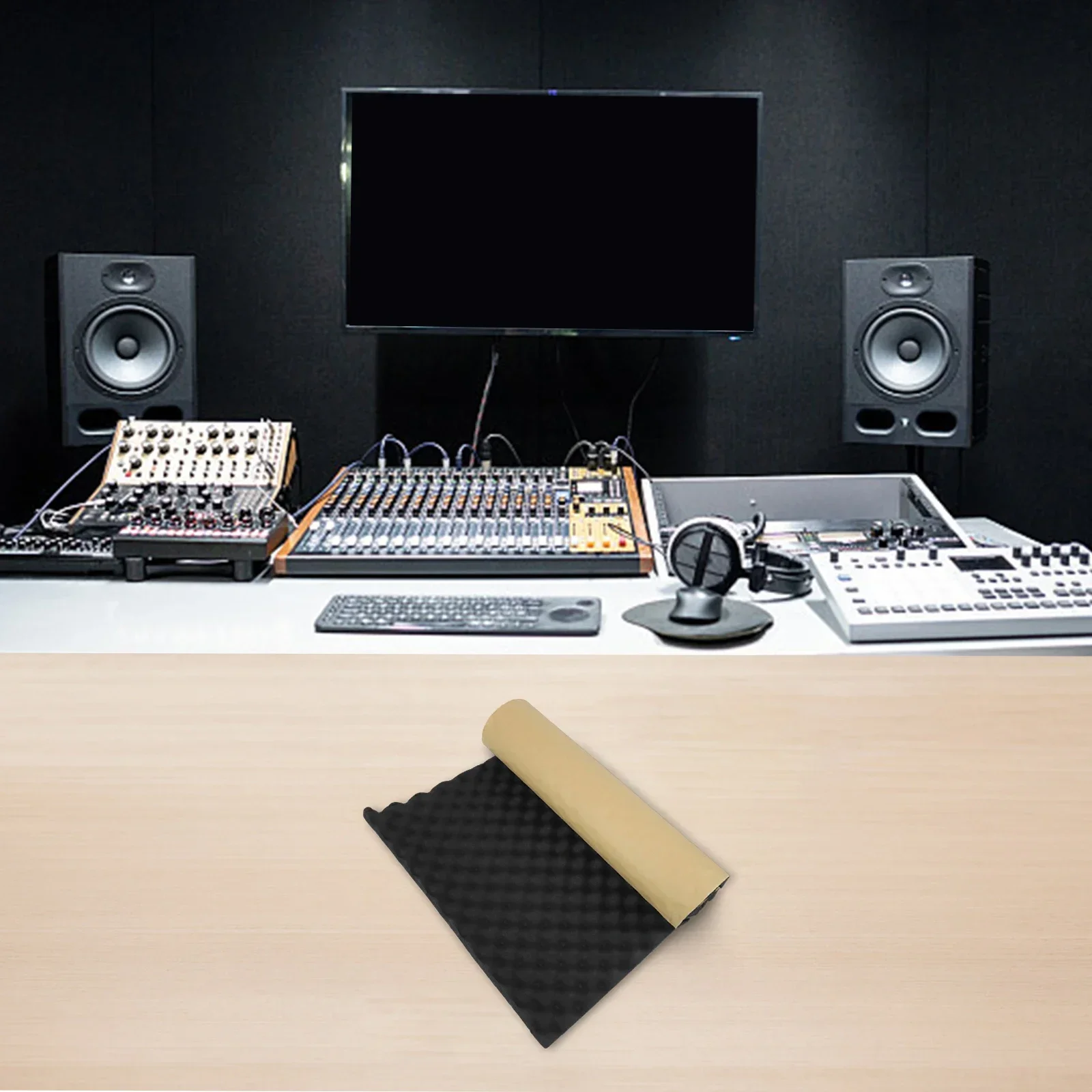 Sound Proof Mat Sound Insulation Mat Soundproofing Cotton Sound Deadener Mat Sound Insulation Ring Sound Insulation Cotton Soundproofing Foam Sound Absorbing Foam Soundproofing Board 100*50cm Acoustic Foam Insulation Wall Car Studio Sound-Proof Dampening Heat Sound Insulation Noise Deadener