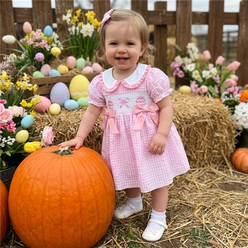 Plaid Puff Easter Dress 1