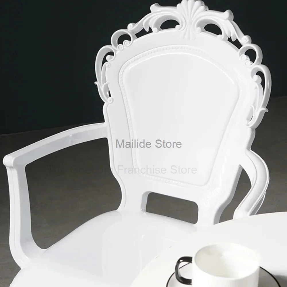 Chaises de salle à manger simples transparentes, meubles de cuisine créatifs, chaise de salle à manger en cristal acrylique, tabouret de style palais design, ménage