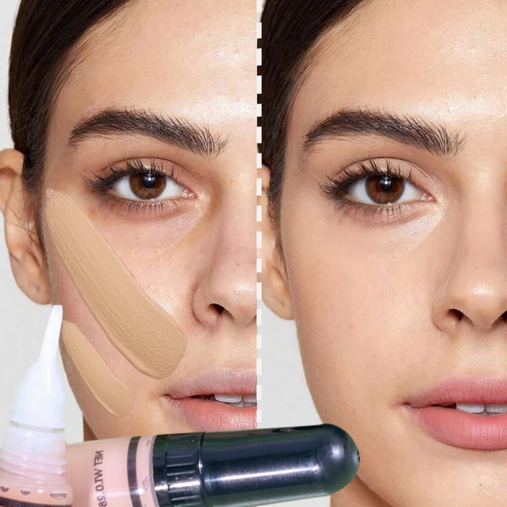 

6 Color Concealer Cream Full Cover Face Base Liquid Foundation Makeup Facial Concealer Waterproof Long Lasting Whitening Cream