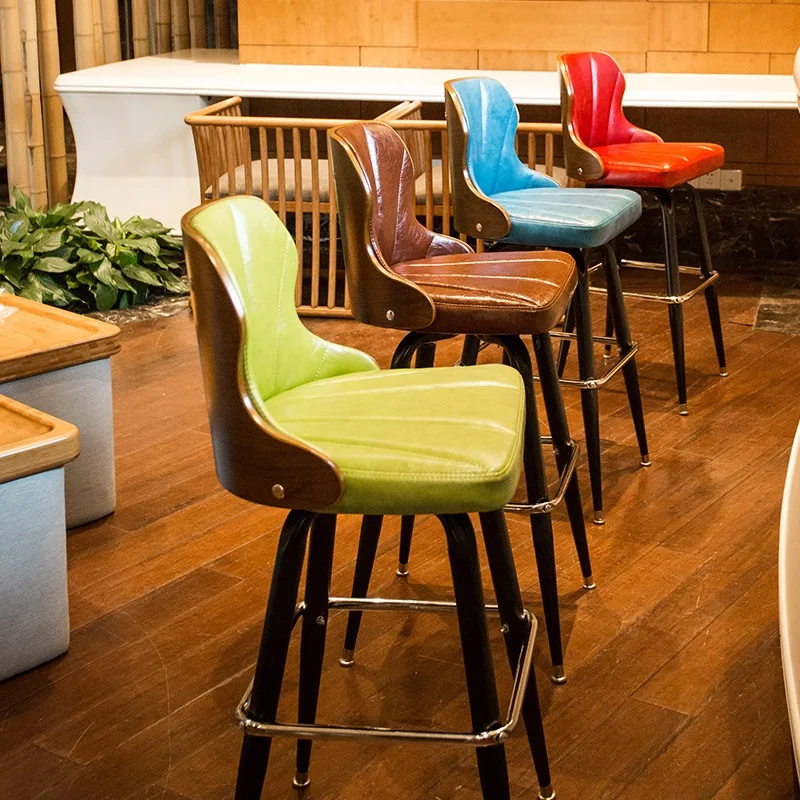 Design Minimalist Bar Stools Aesthetic Modern Comfortable Ergonomic Relaxing High Chairs Nordic Unique Sillas De Bar Furniture