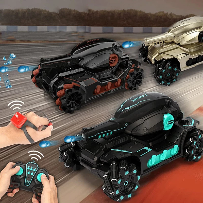 Remote Control Tank Remote Control Vehicle Rc Tank Toy 2.4G Radio Controlled Car 4WD Crawler Water Bomb War Tank Control Gestures Multiplayer RC Toy For Boy Kids Gift for remote control tank,remote control vehicle
