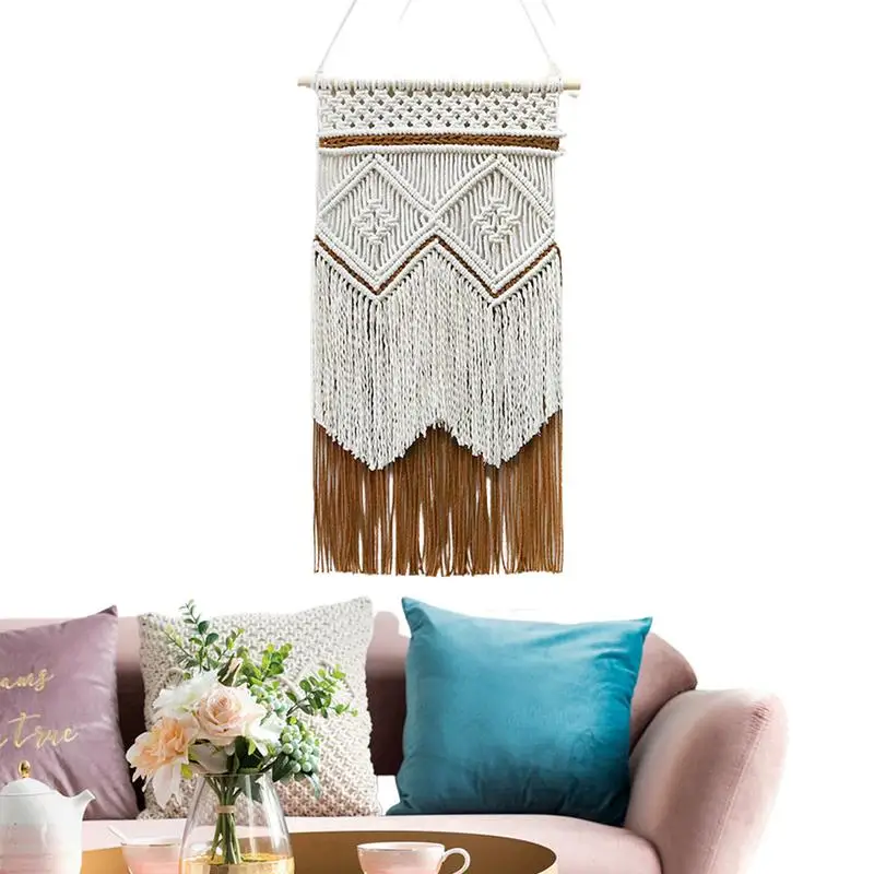 

Макраме Тканый гобелен богемный ручной работы макраме украшение Ловец снов макраме настенные украшения комнатный декор для спальни гостиной