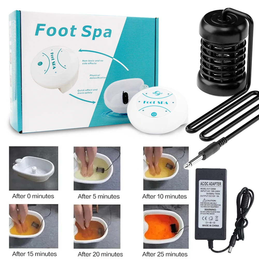 Foot Detox Ionic Spa Machine Relaxation Pedicure Footspa Massage Therapy Arrays Aqua Deep Tissue Clean Anti-aging for Home Use
