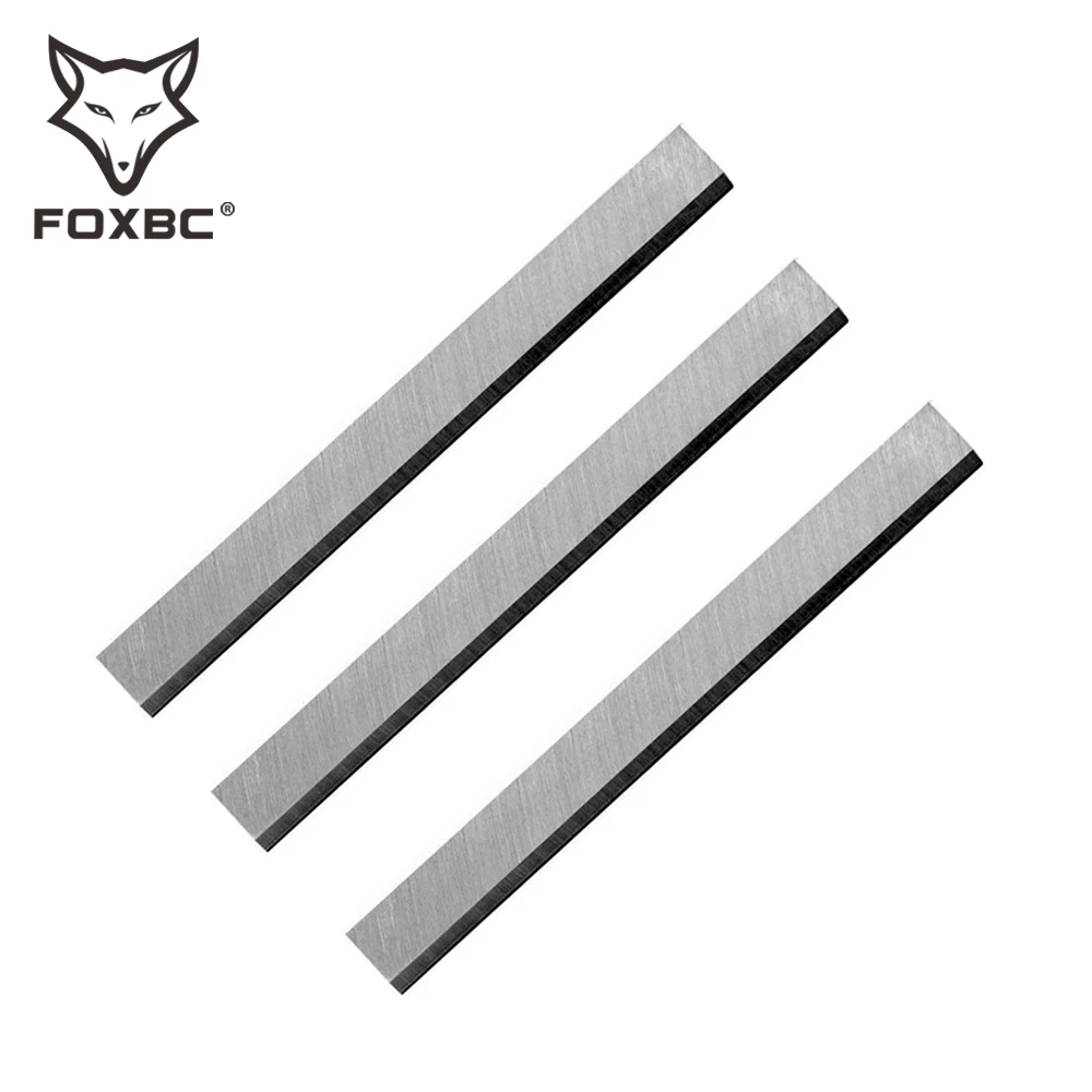 FOXBC HSS Wood Planer Blade 160-310mm Electric Planer Blades Knife for Woodworking Cut -Set of 3 10pcs bag carving blades no 11 1 3 4 4a 16 17 18 cutter blade knives for wood pcb glue removal phone motherboard repair tools