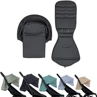 175 Degrees Stroller Hood And Cushion Fit For Babyzen YOYO YOYO2 Stroller Accessories Pram Cushion Pad Sun Shade Cushion Seat